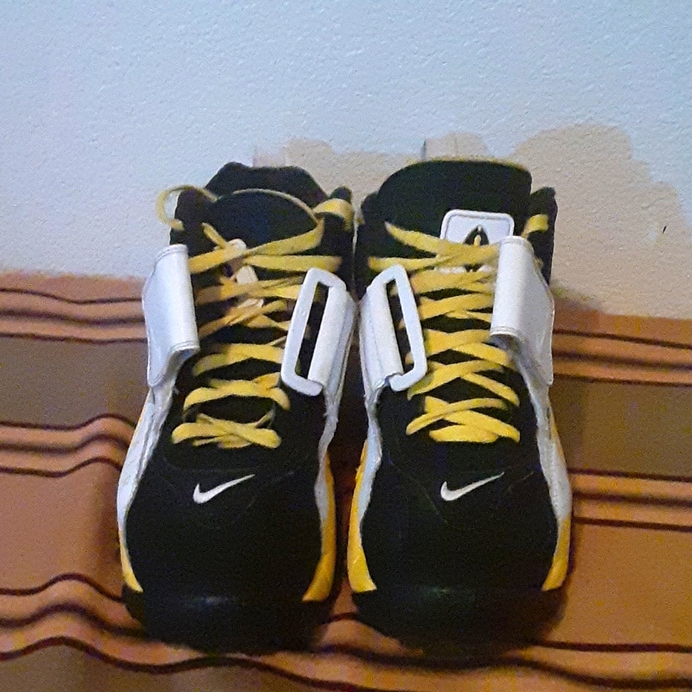 Nike Air Max Speed Turf Shoes Black/White/Yellow Gem
